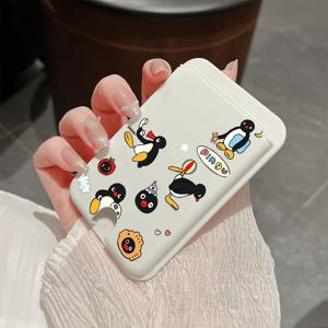 TEMU 사랑스러운 펭귄 디자인과 피부에 부드러운 질감을 특징으로 하는 기능성 카드 홀더입니다. 마그네틱 기능이 있는 Samsung 및 iPhone 모델 16/15/14/13/12, 그리고 Mag 기능이 장착된 기타 기기 또는 케이스와 호환됩니다.