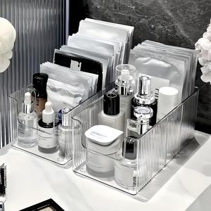 TEMU 투명 아크릴 화장품 정리함, 다용도 수납 박스, 및 메이크업 제품 보관용, 화장대 및 욕실 카운터탑에 적합, 마스크 팩 보관 케이스, 향수 상자, 여성용, 향수 보관, 향수 보관 케이스, 드레싱 테이블 정리함, 미니 트레이, 메이크업 정리함, 메이크업 보관, 정리 및 보관, 정리함, 메이크업 박스