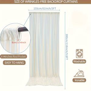 TEMU 1개 클래식 폴리에스터 배경, 61*118인치 주름 없는 배경 커튼, 천공 커튼, 파티용 소프트 패브릭 커튼, 결혼식, 생일, 파티 및 졸업식에 적합한 크리스마스, 할로윈, 추수감사절, 발렌타인데이 등 다기능 사진 촬영 세트, 전기가 필요 없는 배경, 사진 촬영 배경, 아치 배경/커버