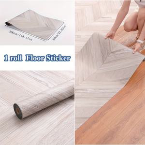 TEMU 1롤 60x300cm 대형 사이즈 절단 가능한 새로운 PVC 바닥 스티커, 두께 2.8mm 헤링본 우드 그레인 디자인 자체 접착식 바닥재, 쉬운 붙이기 및 떼기 비닐 베이스보드 홈 장식 및 DIY 프로젝트에 완벽함, 바닥 개조, 자체 접착 바닥 타일, 자