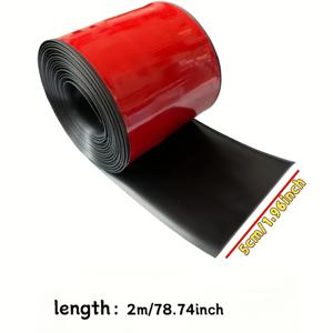 TEMU 1롤 블랙 PVC 자동차 도어 실 - 헤비듀티 접착식 (드릴 필요 없음), 매트 - 스크래치 방지, PVC 도어 엣지 스트립, 차량 도어 보호용, 트럭, SUV 호환