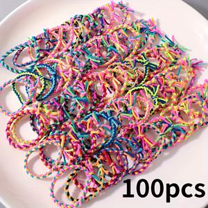 TEMU 100/50/20개 혼합 컬러 핸드메이드 헤어 타이 세트, 하이 포니테일 홀더 심플 패션 우아한 액세서리 여성 및 소녀 데일리 웨어