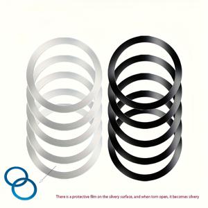 TEMU 12개 무선 충전 자석 링, 스테인리스 스틸 패치 링, 모든 휴대폰 호환, 차량용 휴대폰 홀더, 높은 호환성, 내구성과 다기능 디자인, 자석 휴대폰 스탠드, 스타일리시 메탈 휴대폰 패치, 자석 마운트,핸즈프리 운전,컴팩트 폰 스탠드,모던 폰 홀더,고품질 금속,강력한 자석 링,접착식 휴대폰 홀더,무선 충전기 호환 가능,스마트폰 사용자|휴대폰거치대