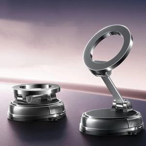 TEMU 새로운 강력 자석 자동차 폰 홀더 - 접이식, 360° 조절 가능한 진공 스탠드와 다각도 조정, 금속 지지대, 거친 표면에 적합, 차량용 셀폰 스크린 홀더, 부착 가능한 차량용 셀폰 홀더, 접이식 스크린 폰 차량, 자석 접이식 폰, 자석 셀폰 홀더, 폰 차량