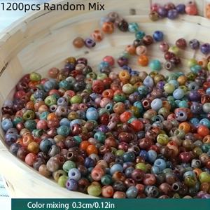 TEMU 3200개/1200개 3mm/2mm 고품질 오일 페인팅 솔리드 컬러 피아조 유리 쌀 비즈, 수제 루즈 비즈 팔찌, 창의적인 주얼리 만들기에 적합한 팔찌, 목걸이, 폰 체인, 비즈 보관 정리함, 비즈 정리용