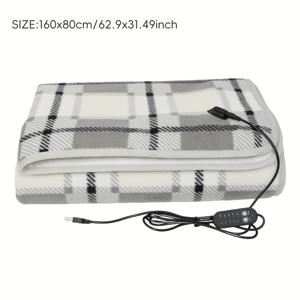 TEMU 휴대용 5V USB 전기 난방 담요, 5단계 온도 조절 및 5가지 타이머 설정, 캠핑 여행 하이킹용 난방 침낭 라이너, 편안한 수면 솔루션,캠핑 필수품,여행에 적합한,컴팩트 디자인,내구성 있는 소재,조절 가능한 온도,솔로 여행자|타이머