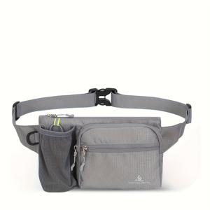 TEMU 1개 스타일리시 신상 여성 웨이스트 백 휴대용 휴대폰 파우치 허리 밴드 문서 홀더 동전 지갑 남녀공용 물병 홀더 크로스바디 백 하이킹 웨이스트 백 반사 기능 적합한 피트니스 러닝, 신학기 시즌, 휴가, 하이킹 등|힙색|트래블보틀