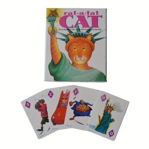 TEMU Rat a Tat Cat: 재미있는 숫자 카드 게임, 영어, 프랑스어 및 스페인어 설명이 있는 보드 게임 - 파티와 선물에 이상적, 크리스마스 또는 할로윈에 이상적, 고양이 카드 게임, 카드 게임, 카드 게임, 커플 게임