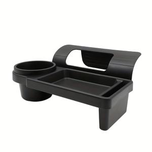 TEMU 1개 다기능 차량용 수납함 - 컵홀더 및 휴대폰 슬롯 포함, 공간 절약형 디자인, 대부분의 차량에 적합, 음료, 음식 및 스마트폰 보관에 완벽, 차량용 휴대폰 홀더, 로드 트립 액세서리,여행 필수품,모던 액세서리,컴팩트 디자인,가벼운 소재,음료 컵 홀더,자주 여행하는 사람들,차량 공유 운전자