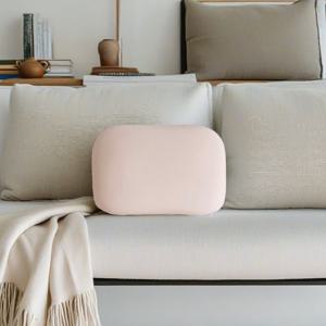 TEMU 1개 부드러운 미니 베개 - 핑크, 그린, 블루, 라벤더, 베이지 & 파스텔 컬러 선택 가능 | 분리형 & 휴대용 여행, 캠핑, 사무실, 침대용 | 손세탁 가능한 소형 베개