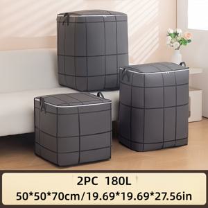 TEMU 2개 대형 헤비듀티 접이식 이사 가방 - 튼튼한 지퍼 잠금 장치, 옷, 침구, 여행용 짐 정리 - 헤비 아이템 정리용 (침대보 크기) - 내구성 있는 이사 박스 (대량 포장)
