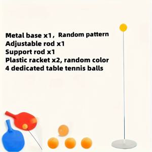 TEMU 탄력 있는 소프트 샤프트 세트가 포함된 탁구 훈련 장비 - 반응력 향상, 공 제어 및 안정성을 위한 실내 연습 도구, ABS 재질, 혼합 색상, 가정 또는 사무실 사용에 완벽, 탁구 액세서리, 사무실 스포츠 기어, 현대적인 스포츠 기어, 내구성 있는 스포츠 기어, 탁구 세트, 탁구 라켓, 탁구 테이블, 탁구 배트, 게임, 탁구|탁구채