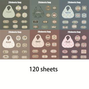 TEMU 6팩 플로럴 엠보싱 시리즈 스티커 - 영감을 주는 문구 및 꽃 디자인, 크래프트 종이 스크랩북킹, 저널링, 포토 앨범, 선물 포장 장식용, 스크랩북 용품, 저널 장식, 우아한 필기체, 내구성 있는 접착제, 스크랩북 용품, 스크랩북 용품 스티커, 스크랩북 용품 저널, 스크랩북 스티커, 크리스마스 장식, 선물 포장지