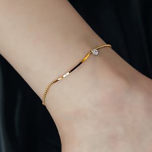 TEMU 여성을 위한 스타일리시하고 미니멀한 스테인리스 스틸 발찌, 독특하고 반짝이는 큐빅 지르코니아 디자인, 일상 및 휴가용으로 완벽, 여성 발목 팔찌, 할라 여성용, 플러스 사이즈 발찌, 발 체인, 여성 발목 팔찌, 큐빅 지르코니아 팔찌, 발찌, 발목 팔찌, 스타일리시 발찌