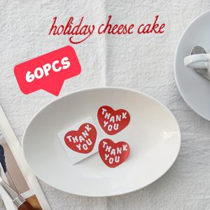 TEMU 60개 빨간색 하트 모양 