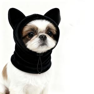 TEMU 강아지 가을 겨울 보온 모자, 중형 대형견용, 눈놀이, 야외활동, 올인원 펫 모자, 강아지 의류 액세서리