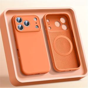 TEMU 1개 매트 자석 케이스 아이폰 17 16 15 14 13 12 프로 맥스 플러스 무선 충전 소프트 TPU 백커버, 내구성 있는 소재,부드러운 질감,슬림 폰 케이스,아이폰 사용자,기술 애호가