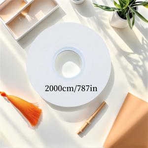 TEMU 양면 수용성 테이프 - 폭 6mm, 길이 787.4인치, 잔여물 없음 및 직물에 부드러움, 공예, 재봉 및 뜨개질 프로젝트에 적합, 혼합 색상, 의류용 패브릭 접착제, 공예용 양면 테이프 강력, 양면 테이프 롤, 재봉 액세서리 및 용품, 재봉 도구 및 액세서리, 재봉 클립, 재봉 액세서리, 재봉 용품, 재봉 액세서리