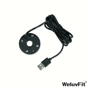 TEMU Weluvfit - 전원 공급형 실내/외 안개 기계, 분재 디자인 - 배터리 불필요, -C 충전, 3색 LED 조명, 360° 회전 베이스, 가정, 사무실, 파티, 할로윈 장식용 안개 기계 - 어항, 테라리움에 적합