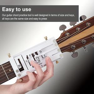 TEMU 초보자를 위한 기타 코드 프레스, 38-41인치 어쿠스틱 기타용 15가지 코드 트레이너, 성인 및 초보자를 위한 간편한 기타 학습 보조 도구 (A), 기타 학습 보조 도구, 사용하기 쉬운 디자인, 내구성 있는 구조, 코드 프레스 도구, 음악 학생