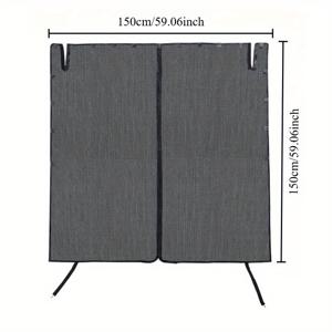 TEMU 자동차 SUV 테일게이트 모기장 - 캠핑용 자석식 곤충 스크린, 통기성 메쉬로 도로 여행 및 야외 모험, 필수 캠핑 장비, 쉬운 설치, 내구성 있는 그물망, 자동차 모기장, 차량 창문 커튼, 컴팩트 디자인, 튼튼한 구조, 모험가들을 위한 자동차 액세서리, 자동차 선쉐이드|차량용햇빛가리개|차량햇빛가리개|자동차햇빛가리개