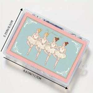 TEMU 56개 발레 헤어 타이 세트 고신축성 무형 댄스 전문가용 무대 공연 특수 번 머리 고정 헤어 타이 도구, 발레 액세서리, 발레 장비, 댄스 장비, 발레 액세서리, 발레 바레