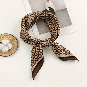 TEMU 여성 & 남성 빈티지 커피 브라운 스카프 - 가벼운 따뜻함, 우아한 넥 랩, 비즈니스 포멀 & 일상복 - 사무실용 부드러운 고급 액세서리, 인도 스타일 여성 샤울, 스카프, 스카프