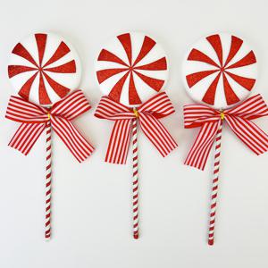 TEMU 크리스마스 트리 캔디 장식 3개 세트 - 레드 대형 롤리팝 파티, 할로윈 및 홈 데코 - 침실, 거실, 책상에 적합, 크리스마스용 최고의 캔디 캔 장식, 캔디 캔 가랜드, 캔디 캔 사인, 할로윈 장식, 크리스마스 장식, 크리스마스 홈 데코, 크리스마스 장식 신제품, 장난