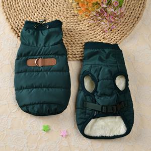 TEMU 무료 디자인 강아지 재킷 코트 - 남녀 소형 & 중형견 (프렌치 불독, 치와와) 플리스 스웨터, 간편한 스냅 버튼 & 세탁기 사용 가능