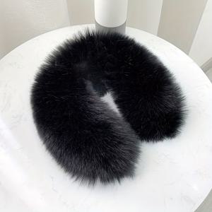 TEMU 1개 부드럽고 편안한 인조 여우 스카프/칼라 목도리, 두꺼운 & 연장형