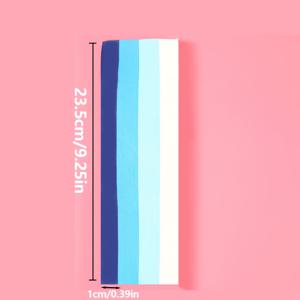 TEMU 540매 블루 그라데이션 별 - 스카이 시리즈 행운의 별 장식, 생일 선물, 파티 답례품 & 홈 데코용 수제 종이 공예, 생생한 블루에서 화이트 그라데이션 디자인, 별 장식, 선물 제작, J, 종이 별 스트립, 종이 별 종이, 파스텔 별종이, 색지