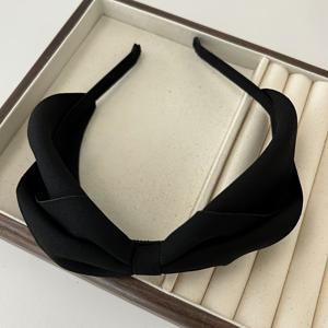 TEMU 여성용 우아한 리본 헤어밴드 - 미끄럼 방지 헤어 밴드, 안전한 고정력, 부드러운 파스텔 & 뉴트럴 색상 (베이지/블랙/브라운/회색/화이트/), 데일리, 파티, 공식 행사용 헤어 액세서리 - 모든 헤어 타입에 적합한 가벼운 헤어밴드