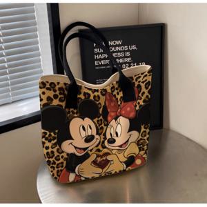 TEMU 패션 프린트 럭키 아이스 하트/소사이즈/대용량 지퍼 토트백 카툰 프린트 캐주얼 숄더백