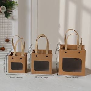 TEMU 손잡이 달린 귀여운 만화 캐릭터 선물 가방 10개입 - 사랑스러운 동물 & 음식 디자인, 생일, 결혼식, 크리스마스, 할로윈, 추수감사절, 새해를 위한 튼튼한 종이 파티 선물 가방 - 작은 선물 & 장난감, 선물용 선물 가방, 축제 행사, 재미있는 디자인, 견고한 구조, 휴일 쇼핑객, 간식, 종이 가방에 적합