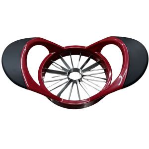 TEMU 사과 슬라이서 및 씨 제거기, 업그레이드된 스테인리스 스틸, 대형 사이즈, 16개의 날카로운 날, 편안한 플라스틱 손잡이, 미끄럼 방지, 쉽게 잡을 수 있음, 녹 방지 주방용 과일 분리기, 세척이 쉬움