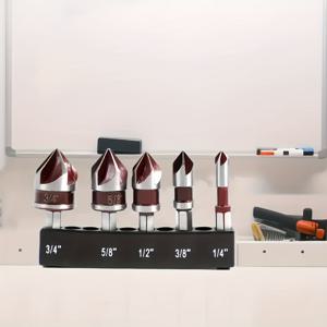 TEMU 5개 고속도강 모따리 드릴 비트 세트 (1/4