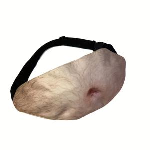 TEMU 1개 재미있는 복부 가방, 조절 가능한 스트랩 - 가벼운 접이식 벨트 가방, 지퍼 잠금, 휴대용 허리 팩 (파티, 여행, 일상 사용, 선물용) - 남녀 모두에게 이상적, 파티 액세서리, 재미있는 디자인, 튼튼한 구조, 신기한 액세서리