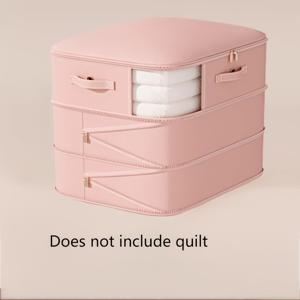 TEMU 2가지 색상 제공, 대용량 초대형 휴대용 압축 보관 가방, 옷, 이불, 베개, 소파 쿠션, 다운 이불에 적합, 침실과 거실을 위한 이상적인 공간 절약 도우미, 4가지 스타일로 제공