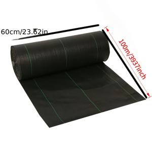 TEMU 100미터 롤 신형 PE 제초 방지 매트/노화 방지/과수원 및 과일 나무용 잡초 커버, 추가 두께 농업용 정원 멀칭 천 배수 기능, 과일 나무 커버,과수원 멀칭,내구성 있는 잡초 방지막,헤비듀티 매트,강화된 가장자리,지면 커버,농부들