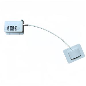 TEMU 1세트 조합 자물쇠 - 드릴링 설치 불필요, ABS 소재, 냉장고, 냉동고, 캐비닛, 서랍, 옷장, 창문, 문에 적합 - 배터리 없이 안전 로프 포함, 서랍 잠금장치, 잠금장치,고품질 자물쇠,접착 잠금장치,반려동물 주인