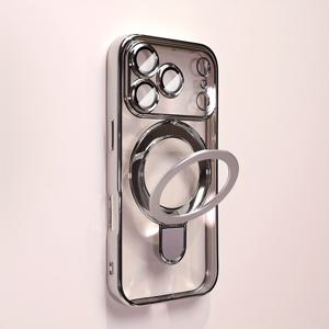 TEMU 휴대폰 케이스 - 아이폰 17 Pro Max 케이스, 마그네틱 디자인, 지지 스탠드, 렌즈 보호 기능이 특징입니다. 아이폰 모델 17, 16, 15, 14, 13, 12, 11 Plus Pro Max, 17Air, 16E와 호환됩니다. 패키지에는 무선 충전기 포함되어 있습니다.