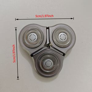 TEMU 샤오미 미지아 S500 S500C MJXD01SKS S300 전기 면도기용 교체 면도기 헤드, 커터 헤드 액세서리, 견고한 구조, 날카로운 절삭 요소, 업그레이드 교체 면도 액세서리