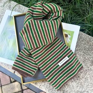 TEMU 한국 스타일 겨울 숄 스카프 - 부드러운 느낌 (깃털 없음) - 가로 줄무늬 (핑크/그린/블루/블랙) - 드레스, 블라우스, 재킷용 따뜻한 방풍 랩 - 다용도 손세탁 가능 (건조 금지)