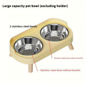 TEMU 2개 세트 스탠드 없는 애완동물 그릇 - 대용량 고양이 강아지 사료 및 물그릇, 공간절약형 디자인, 넘어짐 방지, 고양이용 - 크리스마스 할로윈 선물 추천