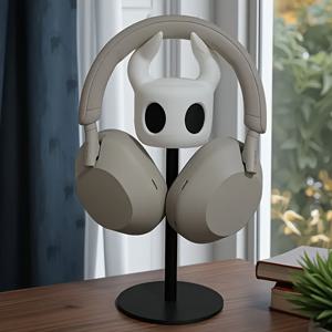 TEMU 인체공학적 헤드폰 스탠드, 공간 절약형 디자인 - 게이밍, 사무실, 가정용 튼튼한 ABS 데스크탑 정리함 - 견고한 받침대, 전기 불필요, 헤드폰, 헤드셋 호환, 헤드폰 홀더, 책상용 헤드폰 홀더