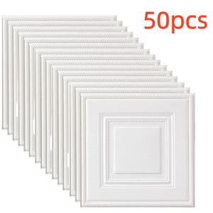 TEMU 50개 3D 자가 점착 벽지 - 방수, 간편한 청소, 쉬운 설치, 모던 기하학적 패턴, 침실, 거실, 식당, 천장 및 벽 장식에 이상적, 벽면용 벽지, 천장 장식, 현대적인 디자인