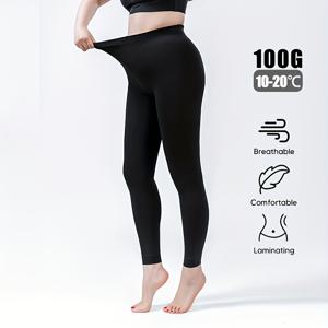 TEMU 여성용 보온 겨울 타이츠 1쌍 - 100g 플리스 (/14°F) 고강도, 고탄력 따뜻한 팬티스타킹, 캐주얼/사무실/출퇴근용, 통기성 및 편안한 착용감, 손세탁 가능 (블랙) - 추운 날씨용 레그워머