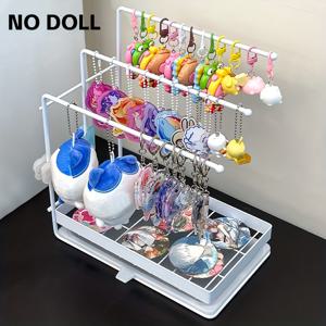 TEMU 1개 튼튼한 철제 키체인 진열대 (걸이 후크 포함) - 키, 참, 펜던트, 팔찌, 목걸이용 다층 보석 정리함 - 공간 절약형, 화이트/블랙 - 가정, 소매점 또는 선물 가게에 적합 - 내구성 있는 금속 구조, 키링 거치대, 악세사리 진열대