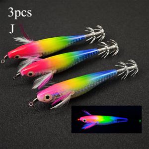 TEMU 3개 AVLCOAKY 야광 새우 루어 (이카 바늘 포함) - 담수 및 해수 낚시에 적합한 사실적인 인공 미끼, 멀티 컬러 (핑크, 그린), 메탈릭 마감, 내구성 좋은 ABS 소재, 야간 낚시에 적합, 낚시 루어 및 미끼