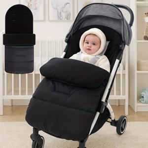 TEMU 1인용 올인원 유모차 발 보온기 & 방풍 커버 - 헤비듀티, 탈부착 가능한 겨울용 유모차 부속품, 신생아 및 유아용, 대부분의 유모차와 호환 (야외 사용) - 추운 날씨용